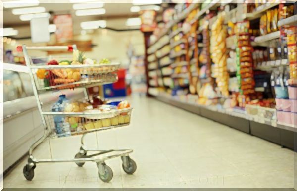 Banking : 3 Supermarktvorräte zum Laden in den Einkaufswagen